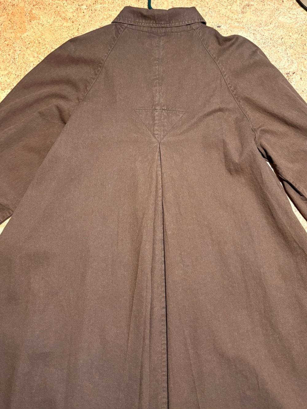 Christy Dawn The Leona Trench In Coffee Brown Organic Cotton Sz XL - Picture 11 of 15